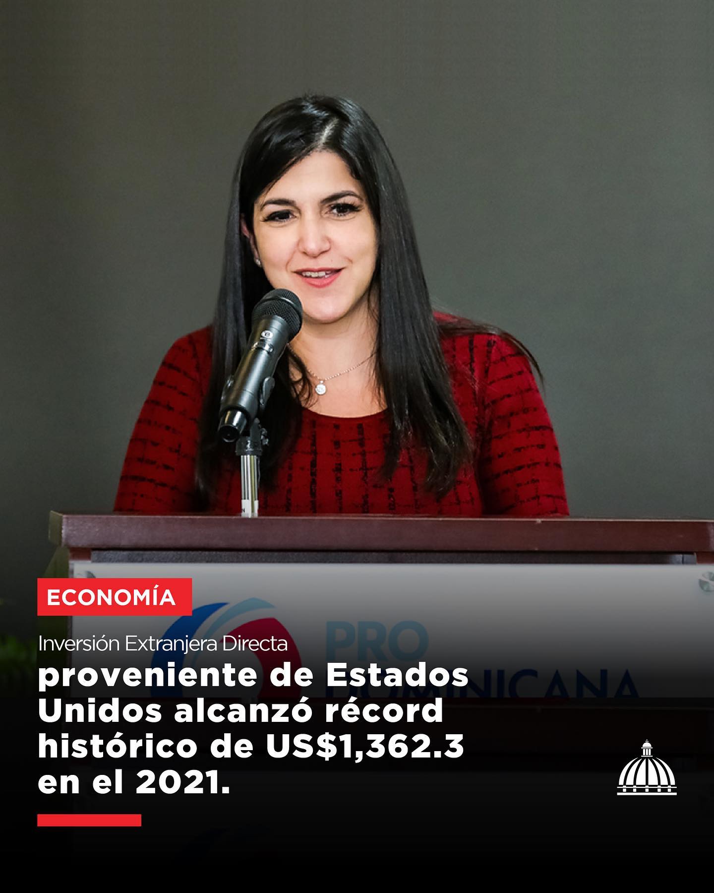 Directora ejecutiva  ProDominicana, indicó que las inversiones estadounidenses en RD alcanzan récord histórico de US$1,362.3 millones